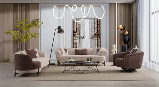 Product img 1, Perbino Metal Ayaklı Modern Koltuk Takımı